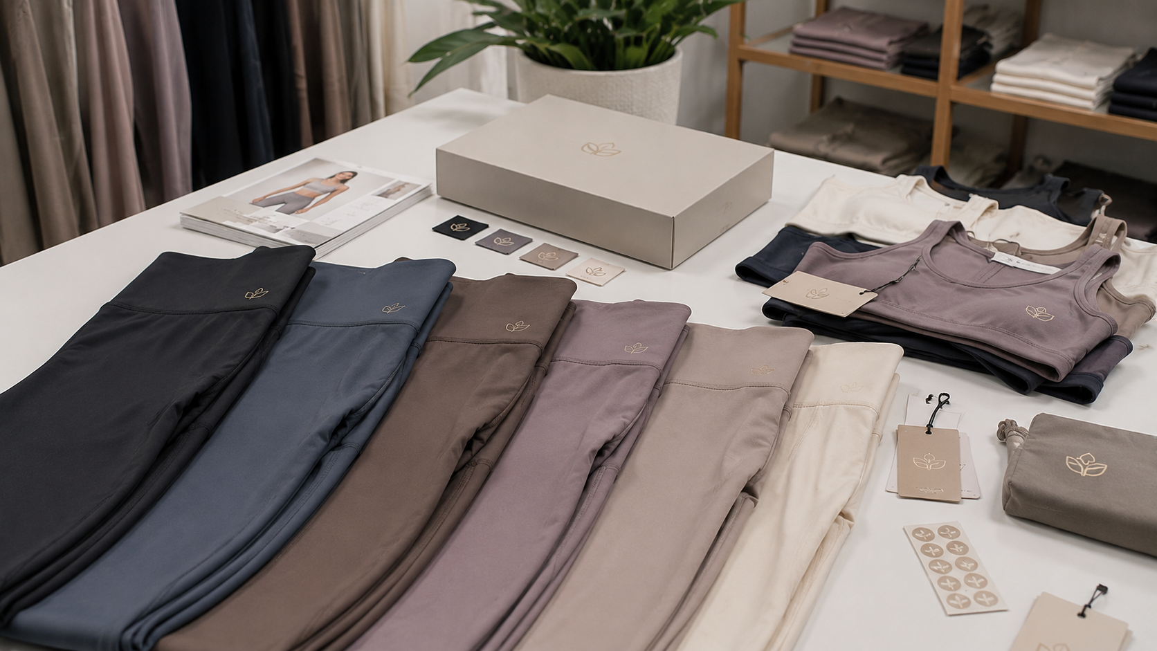 Private label yoga leggings collection