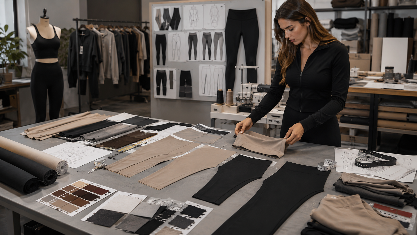 Workout leggings manufacturer fabric and fit development process