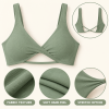 Custom Stylish Gym Bra Manufacturer | Women's Sexy Cross Front and Back Sports Bras Fitness Workout Padded Buttery Soft Gym Bra Deep V-Neck Nylon High Support Yoga Bra OEM Supplier