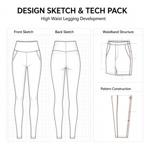 Custom Womens Fitness Leggings Manufacturer | High Waist Tummy Control Yoga Leggings No Front Seam Athletic Tights Buttery Soft Yoga Deep V Workout Pants OEM Factory