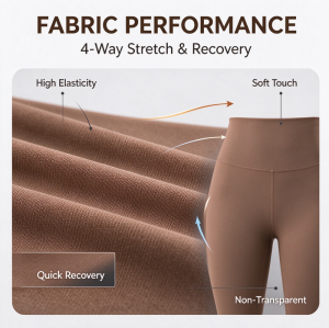 Custom Womens Fitness Leggings Manufacturer | High Waist Tummy Control Yoga Leggings No Front Seam Athletic Tights Buttery Soft Yoga Deep V Workout Pants OEM Factory