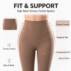 Custom Womens Fitness Leggings Manufacturer | High Waist Tummy Control Yoga Leggings No Front Seam Athletic Tights Buttery Soft Yoga Deep V Workout Pants OEM Factory