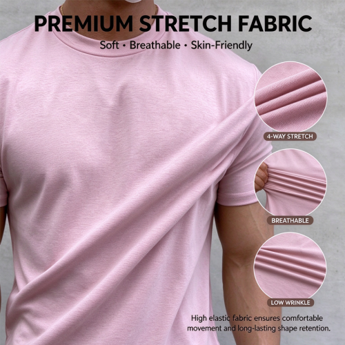Customized Men's Sports T Shirt Manufacturer | Cotton Elastane Slim Fit Mens Gym T Shirt Mens Bodybuilding Muscle T Shirt Scoop Hem Tshirt