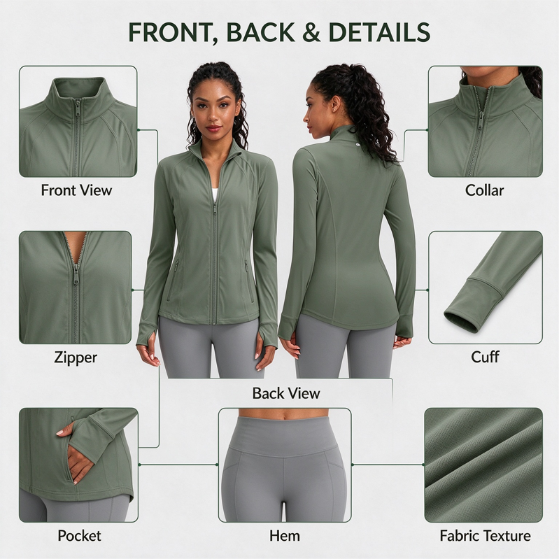 Custom Womens Running Jacket