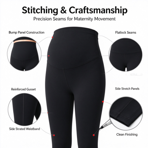 Custom Maternity Motherhood Leggings Manufacturer  | Women's Buttery Soft High Waistband Light Support Maternity Leggings Over The Belly Pregnancy Leggings Workout Activewear Yoga Pants OEM Factory
