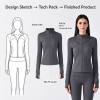Custom Workout Yoga Sportswear Manufacturer | Running Coat Fall Workout Jackets Supplier