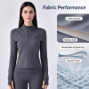 Custom Workout Yoga Sportswear Manufacturer | Running Coat Fall Workout Jackets Supplier
