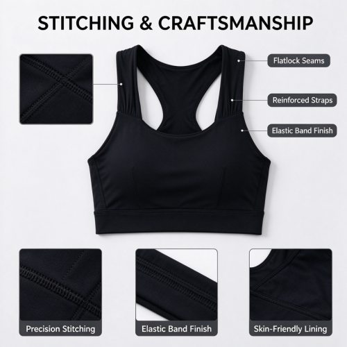OEM Professional Twist Back Sports Bra Breathable Padded Yoga Top with Wide Ruched Straps Performance Activewear Manufacturer