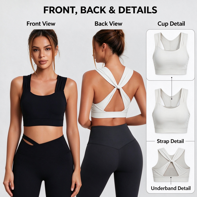 Custom Stylish Gym Bra