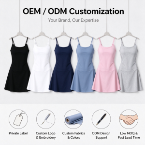 Custom Fitness Tennis Dress Manufacturer | Single Piece Backless Close-Fitting Tennis Suit