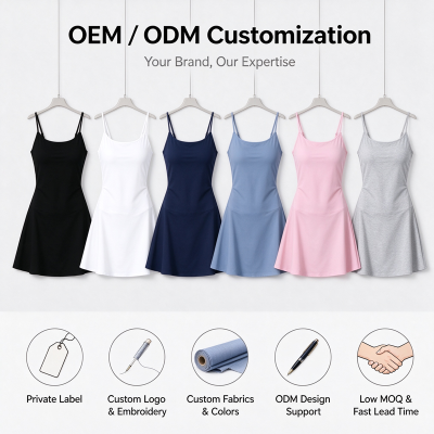 Custom Fitness Tennis Dress Manufacturer | Single Piece Backless Close-Fitting Tennis Suit