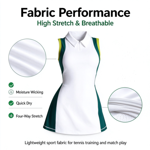 Custom Tennis Wear Dresses Manufacturer |  Gym Outdoor Sportswear Women Summer Wear Outfits