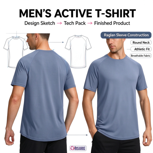 Custom Mens Dry Fit T Shirt Manufacturer | Men's Polyester Spandex Dry Fit Short Sleeve T-Shirt Crewneck Nylon Spandex Lightweight Tee Shirts for Men Workout Athletic Casual