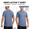 Custom Mens Dry Fit T Shirt Manufacturer | Men's Polyester Spandex Dry Fit Short Sleeve T-Shirt Crewneck Nylon Spandex Lightweight Tee Shirts for Men Workout Athletic Casual
