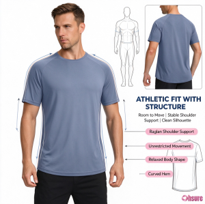 Custom Mens Dry Fit T Shirt Manufacturer | Men's Polyester Spandex Dry Fit Short Sleeve T-Shirt Crewneck Nylon Spandex Lightweight Tee Shirts for Men Workout Athletic Casual