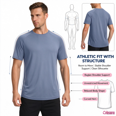 Custom Mens Dry Fit T Shirt Manufacturer | Men's Polyester Spandex Dry Fit Short Sleeve T-Shirt Crewneck Nylon Spandex Lightweight Tee Shirts for Men Workout Athletic Casual