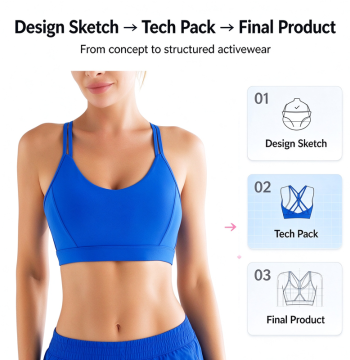 Ohsure Custom Strappy Back Sports Bra | High Stretch Breathable Workout Yoga Bra, OEM ODM Women Activewear Wholesale