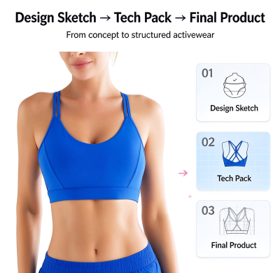 Ohsure Custom Strappy Back Sports Bra | High Stretch Breathable Workout Yoga Bra, OEM ODM Women Activewear Wholesale