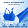 Ohsure Custom Strappy Back Sports Bra | High Stretch Breathable Workout Yoga Bra, OEM ODM Women Activewear Wholesale