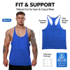 Ohsure Wholesale Men Y-Back Stringer Gym Tank Top | Custom OEM ODM Workout Sleeveless Muscle Tank for Bodybuilding
