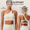 Ohsure Custom Asymmetrical Cutout Sports Bra | OEM ODM One Shoulder Yoga Bra For Women, High Support Workout Activewear