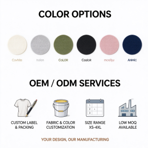 Custom Women's Cropped Sweatshirt Manufacturer | Oversized Drop Shoulder Contrast Stitching Pullover OEM & Private Label