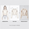 Custom Women's Cropped Sweatshirt Manufacturer | Oversized Drop Shoulder Contrast Stitching Pullover OEM & Private Label