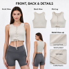 Custom Women's Lace-Up Sleeveless Crop Tank Top | OEM Private Label Manufacturer