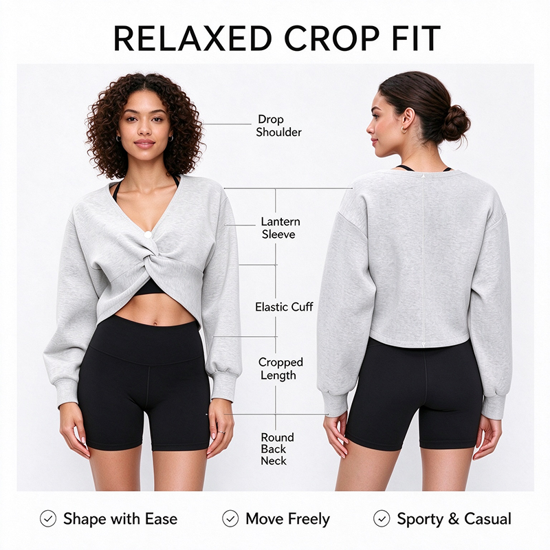 Custom Womens High Quality Oversized Sweatshirts