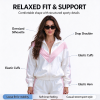 Custom Women's Color Block Windbreaker Jacket – Oversized Zip Up Sports Jacket Manufacturer