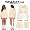 Custom Women's Cropped Zip-Up Hoodie and Shorts Set | OEM Private Label Manufacturer