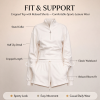 Custom Women's Half Zip Cropped Sweatshirt and Shorts Set – OEM Private Label Activewear Manufacturer