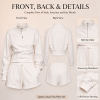 Custom Women's Half Zip Cropped Sweatshirt and Shorts Set – OEM Private Label Activewear Manufacturer