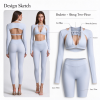 Custom Women's Long Sleeve Shrug & Bralette Set – OEM Private Label Activewear Manufacturer