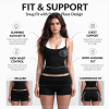 Custom Women's Spaghetti Strap Tank Top & High Waist Shorts Set | OEM Activewear Manufacturer