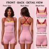 Custom Women's Cross Back Tank Top and High Waist Biker Shorts Activewear Set – OEM/ODM Manufacturer