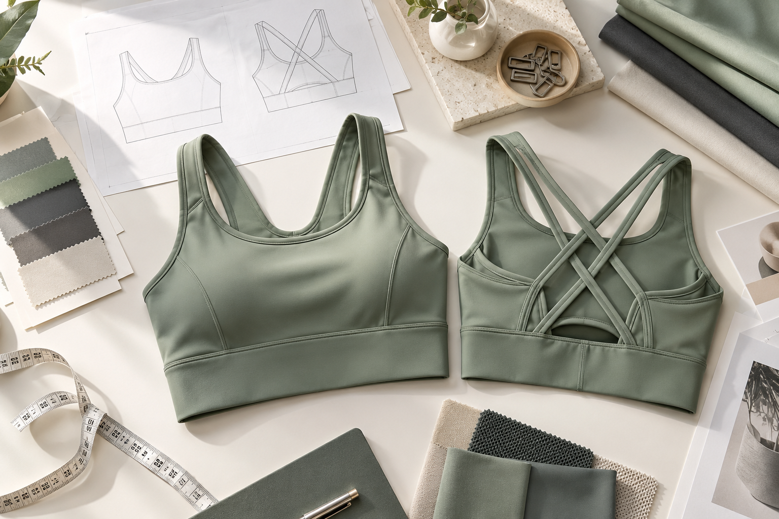 Additional Ohsurewear sports bra product view for reviewing silhouette and construction