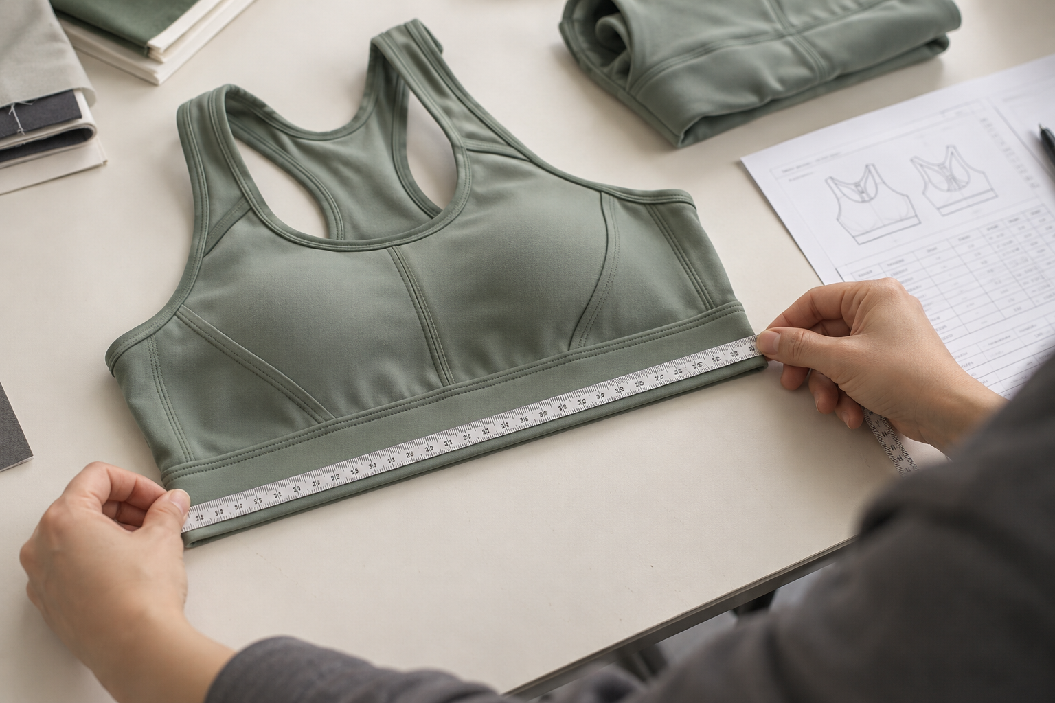Ohsurewear sports bra design reference for a cup and support construction discussion