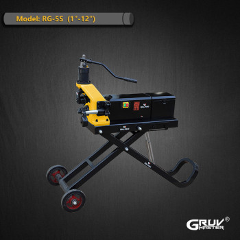 Pipe Hydraulic Roll Groover 1"-12" with fold trolly (RG-5S)