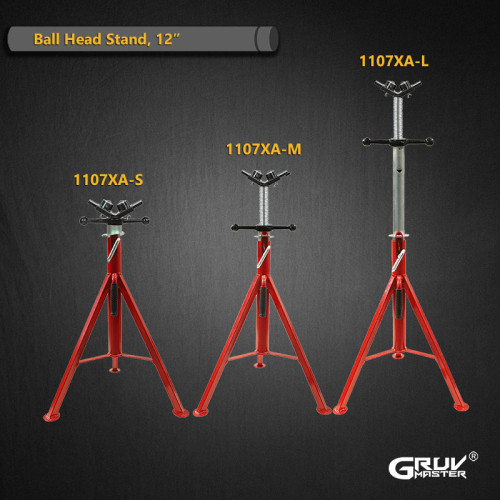 Soporte para tubo con cabezal de rodillo de altura OEM de 12 pulgadas 1107XA