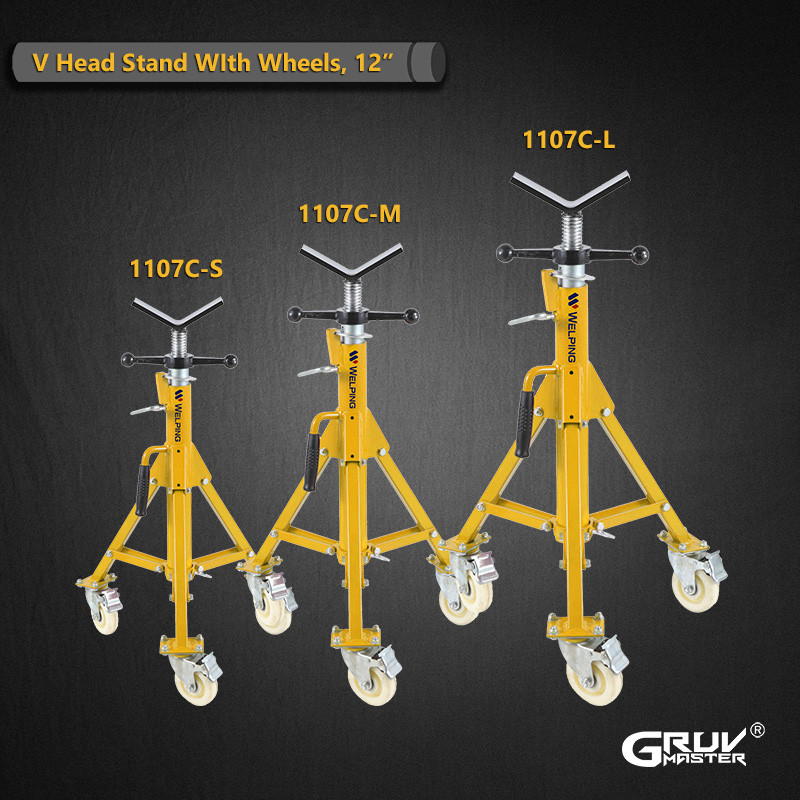 Quality Pipe Support With Wheels12inch 1107C