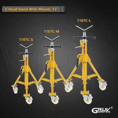 Quality Pipe Support With Wheels12inch 1107C