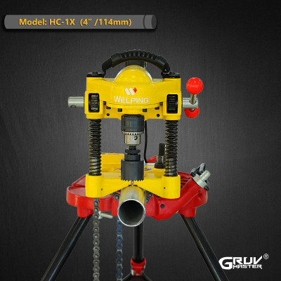 Electric Pipe Hole Cutting Machine For Cutting Up To 4