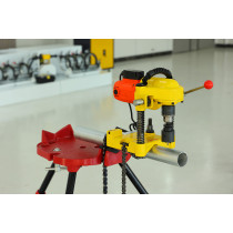 HC-2X 4 Inch Steel Pipe Hole Cutting Machine Tube Driller