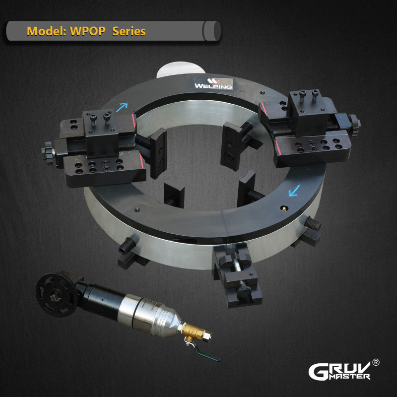 High Quality Pneumatic Pipe Roll Beveling Cutting Machine Od-mounted Type Compact Design Outside Pipe Cutting Beveling Tools(WPOP)
