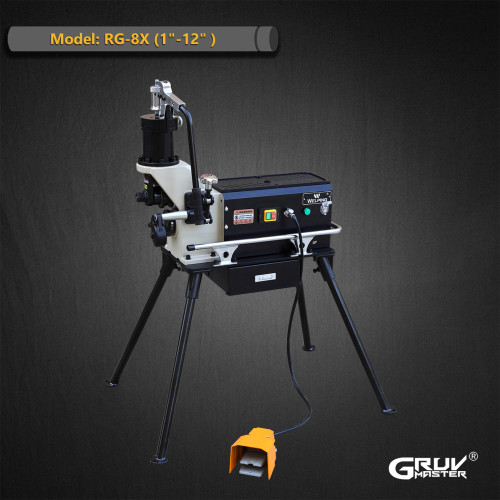 Hydraulic Roll Grooving Machine 1"–12" with TitanSeal™ Hydraulic System | Gruvmaster RG-8X