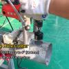 How to Cut Accurate Holes on Steel Pipes? | HC-1X Electric Pipe Hole Cutter in Action