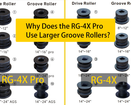 Why Does the RG-4X Pro Use Larger Groove Rollers?