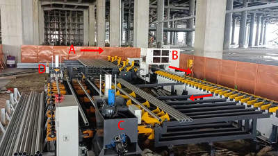 Automatic Steel Pipe Laser Cutting & Double-End Grooving Line