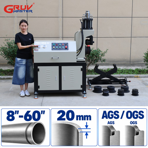 Gruv-Max Heavy-Duty Pipe Grooving Machine for 8"–60" Large-Diameter Pipes